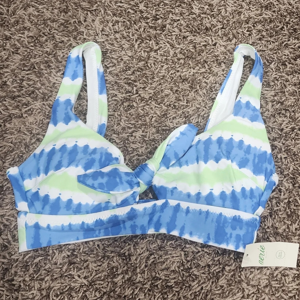 Aerie NWT tie front swim top size XXS